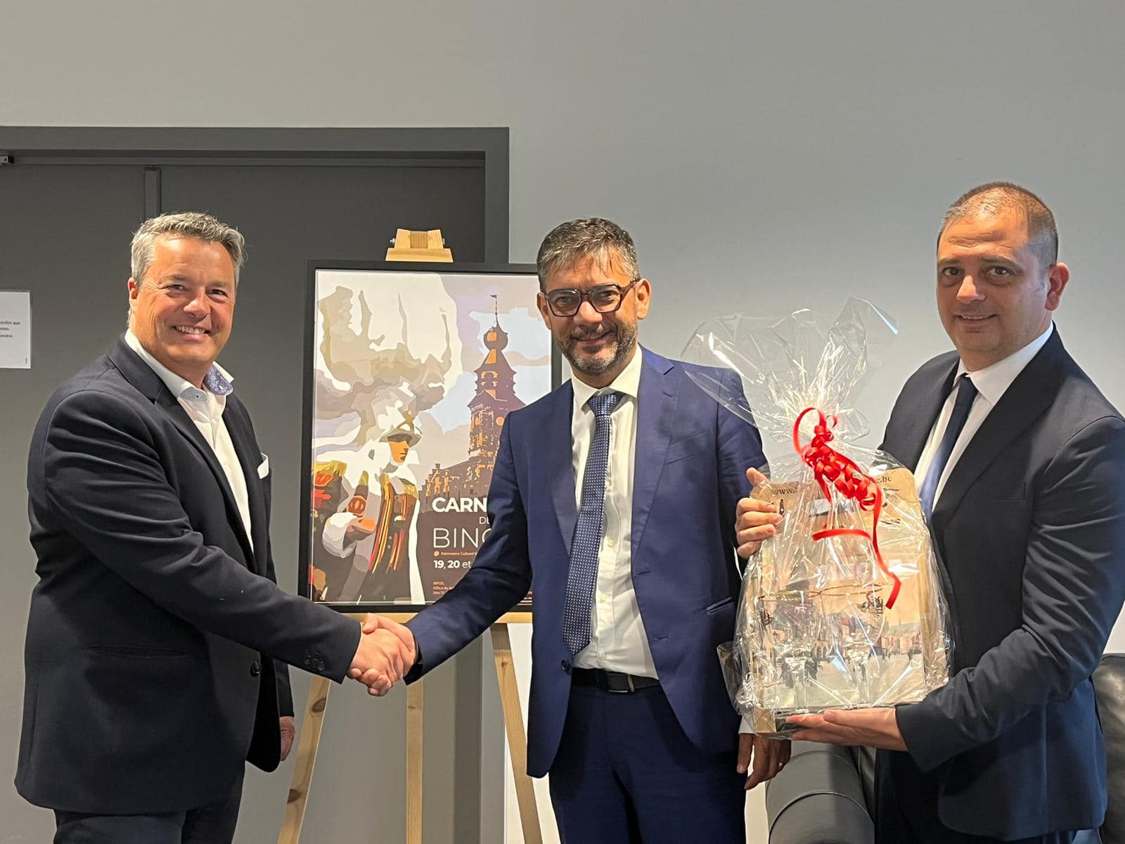 Sommatino. Delegazione comunale a Binche in Belgio per avviare il gemellaggio tra le due comunità