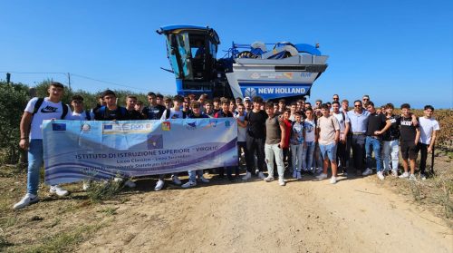 Visita didattica di una filiera olivicola olearia intensiva per gli alunni dell’Istituto Agrario IIS Virgilio di Mussomeli