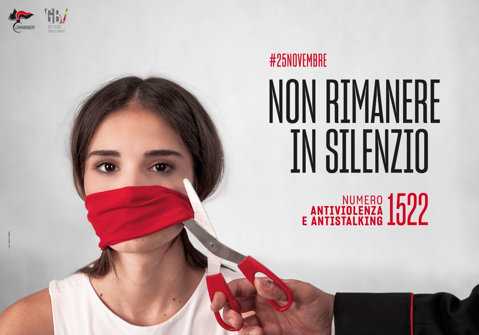 Per il 25 novembre l’Arma dei Carabinieri ha organizzato la campagna di sensibilizzazione “Non rimanere in silenzio”