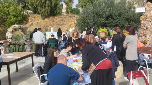 Caltanissetta. Estemporanea d’arte degli utenti del centro diurno San Giuseppe con gli alunni del Liceo Manzoni Juvara