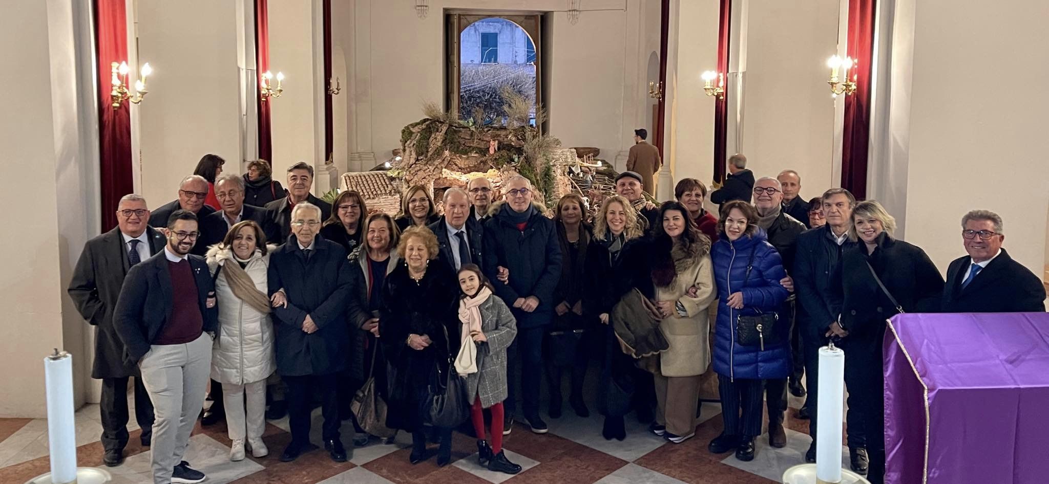 San Cataldo. Visita del Rotary Club al presepe monumentale dell’Associazione Amico Medico