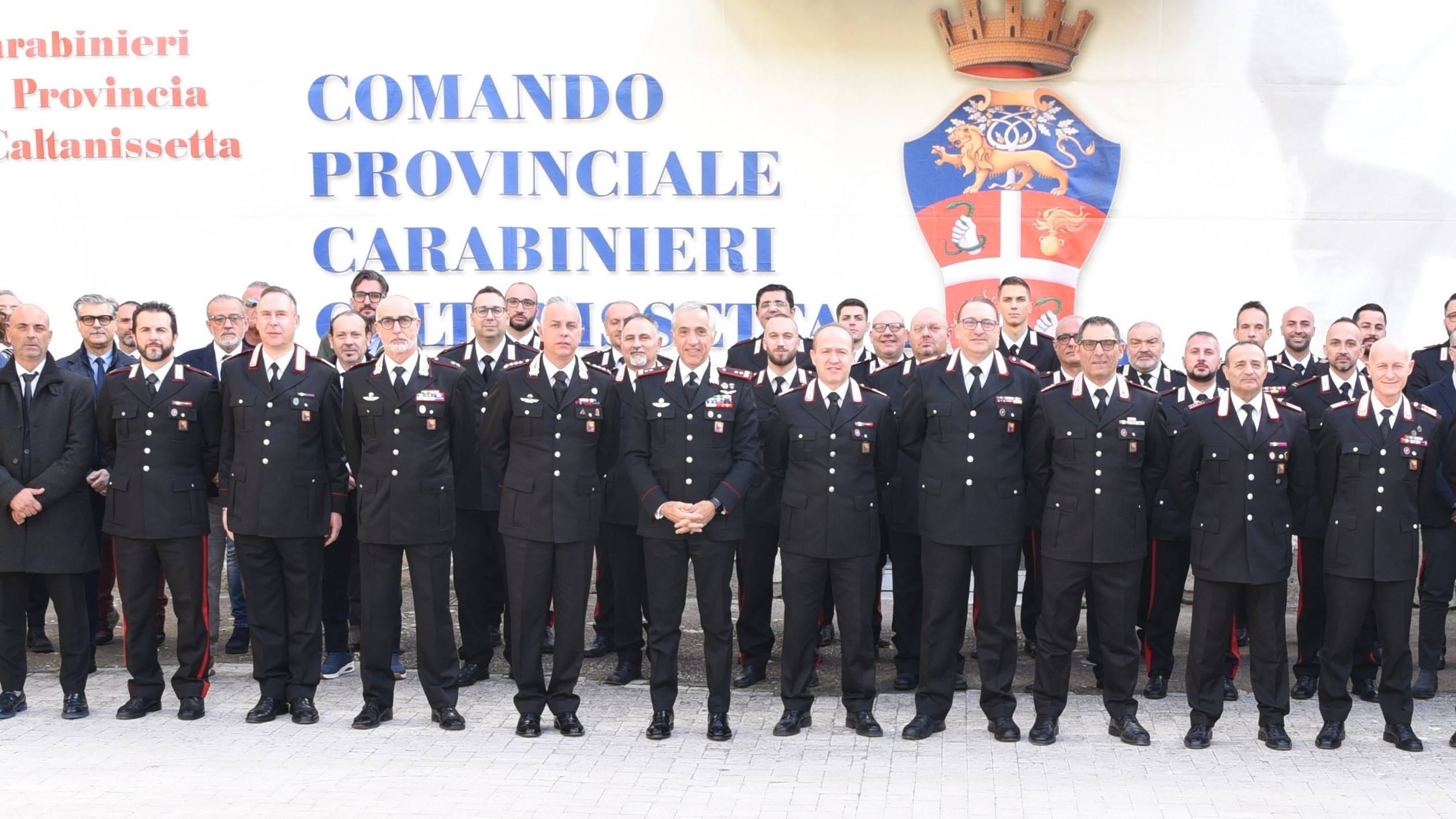 Caltanissetta, il Generale di Divisione Giuseppe Spina in visita al Comando Provinciale dei Carabinieri