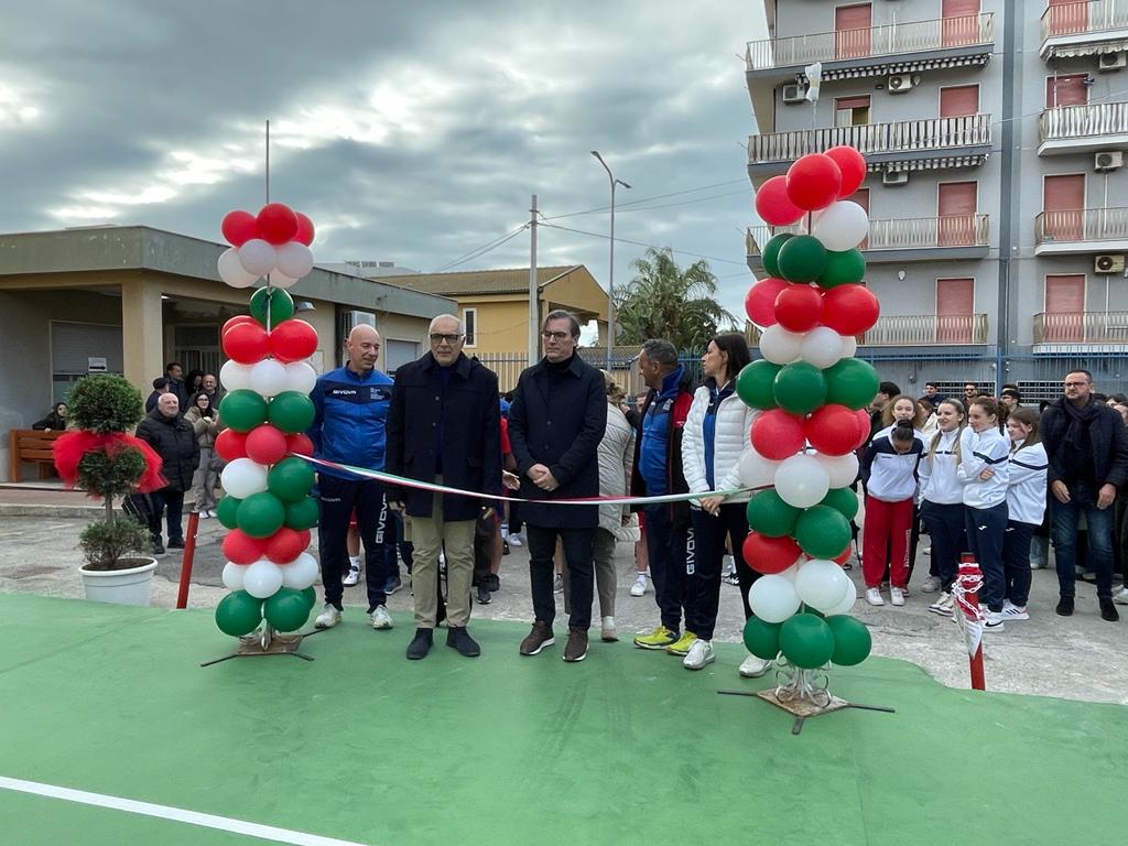 A Gela inaugurato il campo di basket e pallavolo del Liceo Scientifico Sportivo “Eschilo”