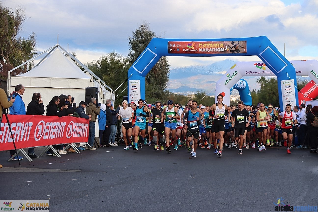 Podismo: tanti atleti nisseni si cimentano nella 3^ Naturosa Catania Marathon