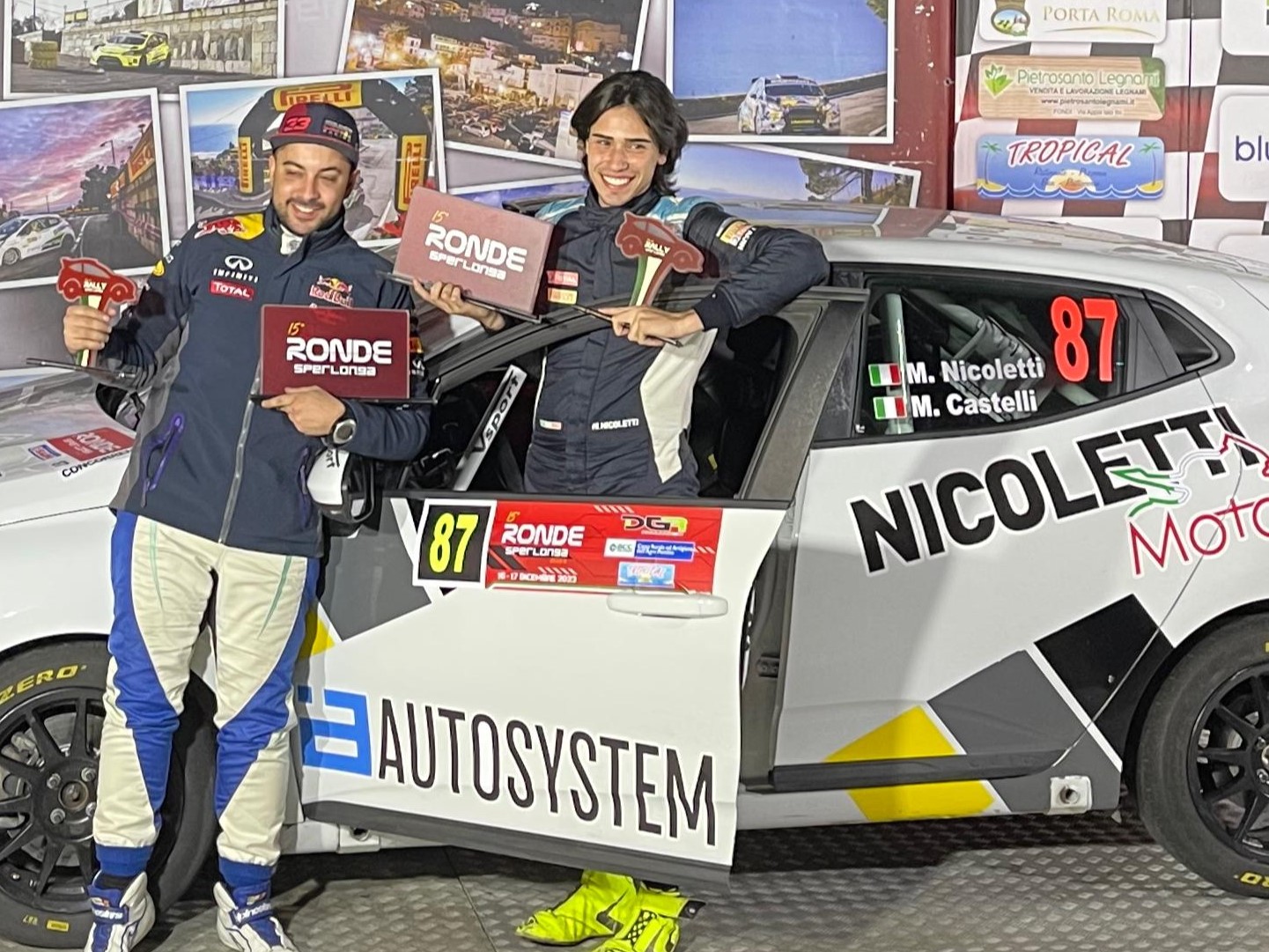 Rally, ottimo secondo posto di classe per l’equipaggio nisseno Nicoletti-Castelli alla Ronde di Sperlonga