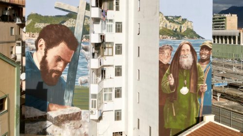 A Palermo un murales per raccontare la “Missione” di Biagio Conte