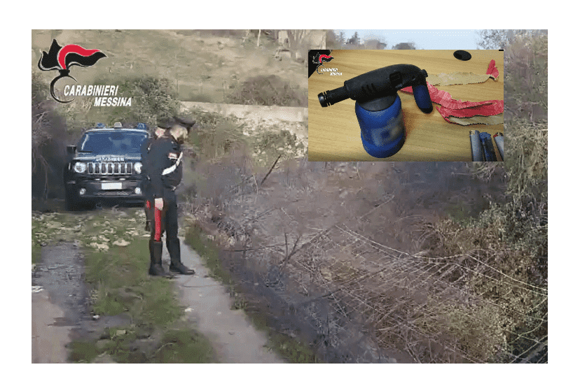 Appicca fuoco in una zona coperta da macchia mediterranea: arrestato un pensionato dai Carabinieri