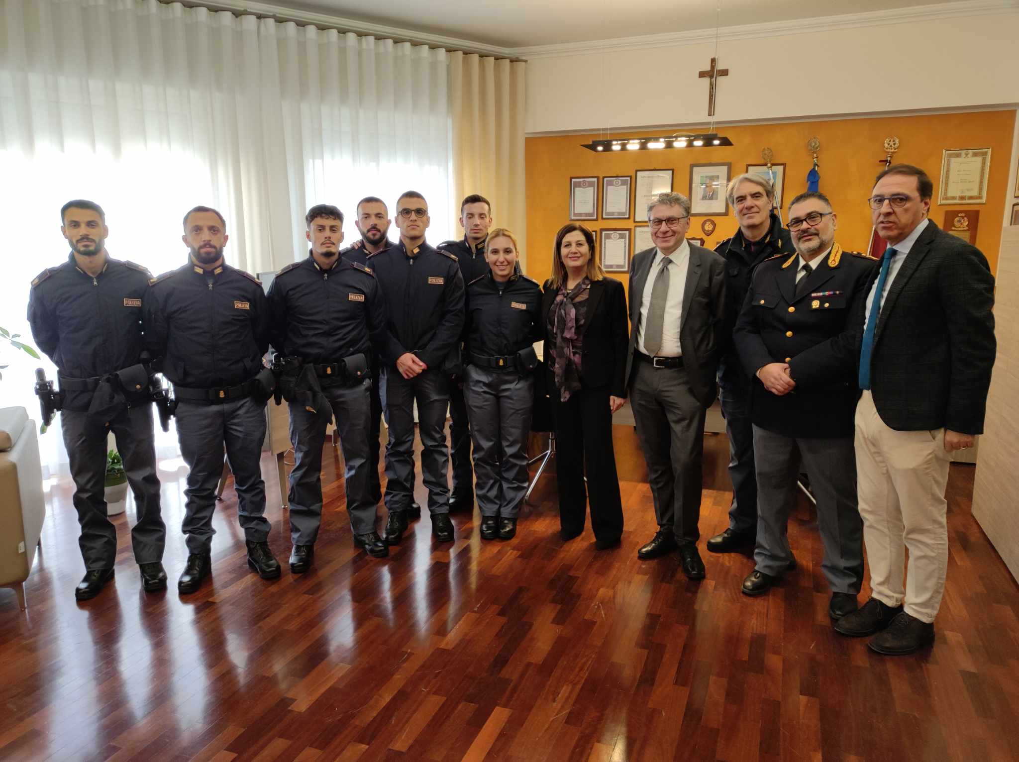 Caltanissetta. Il Questore ha accolto 8 nuovi agenti assegnati alla Questura