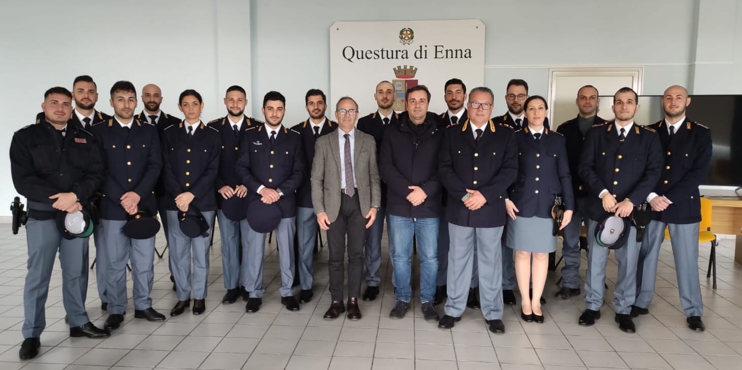 Assegnati alla Polizia di Stato di Enna poliziotti provenienti da diverse sedi di servizio