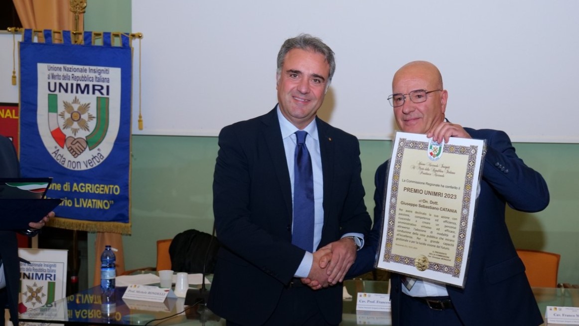Mussomeli, Premio UNIMRI per legalità e impegno sociale. Tanti applausi per i siciliani eccellenti