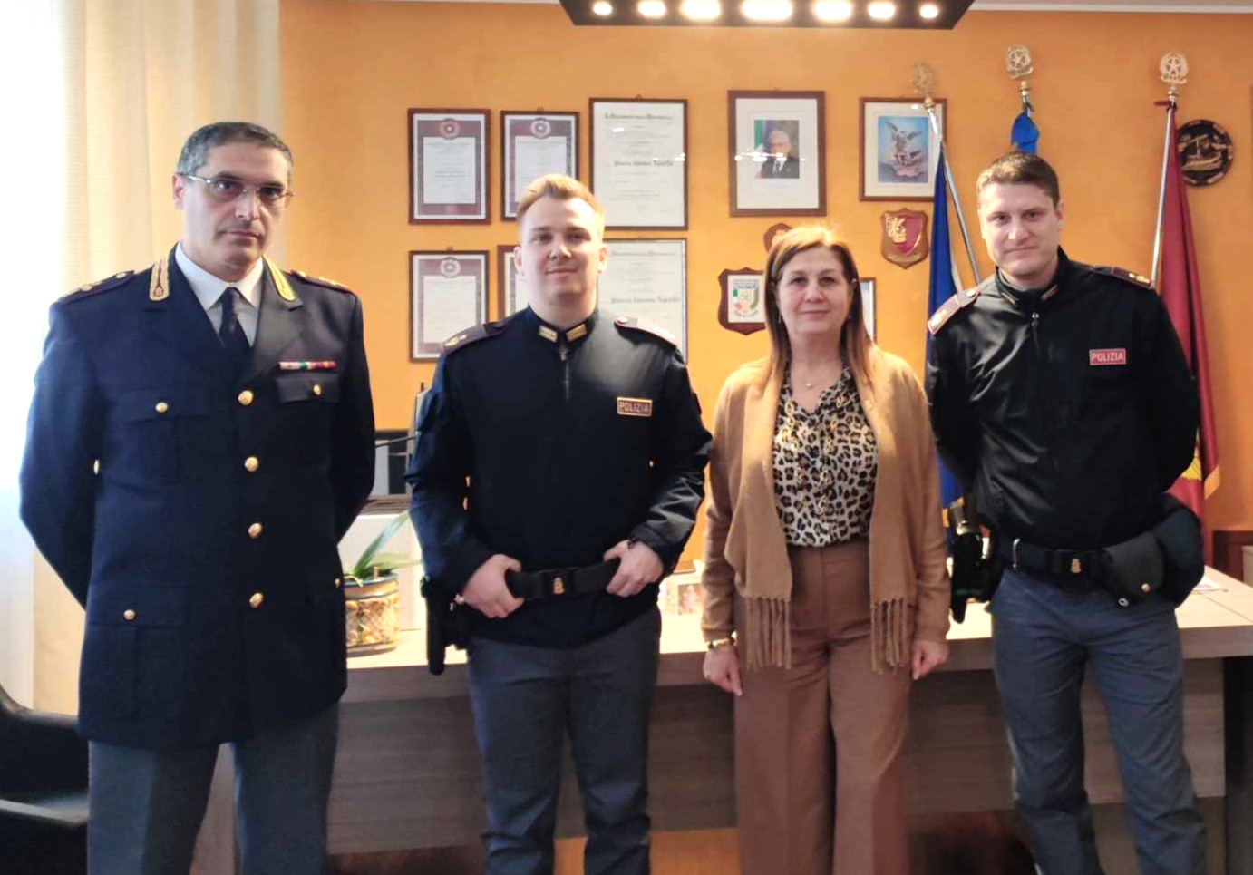 Caltanissetta. Accolti dal Questore due nuovi Ispettori di Polizia