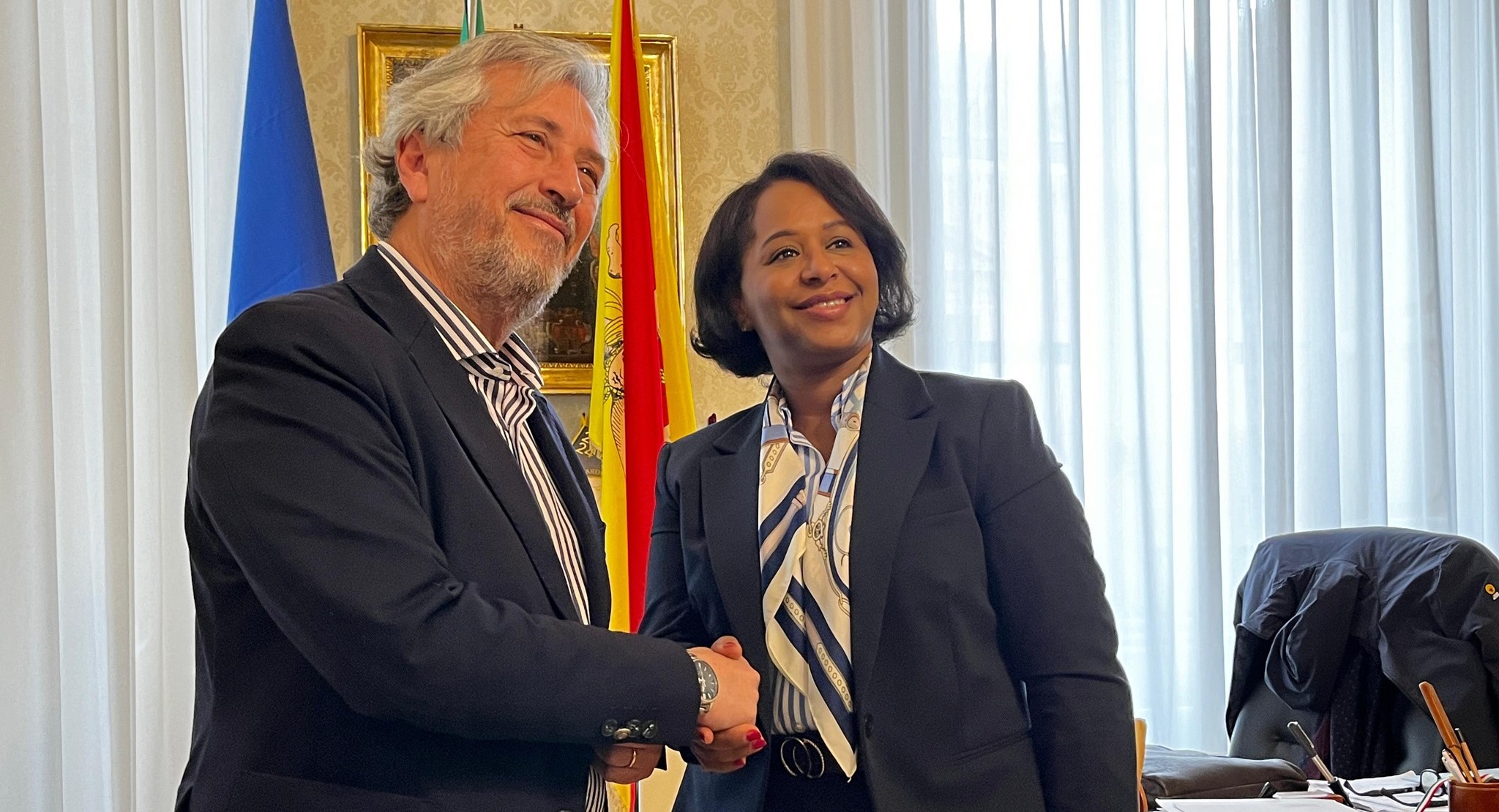 La Console generale del Regno del Marocco in visita al Comune di Caltanissetta