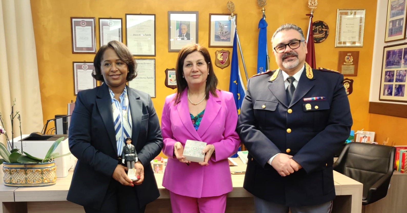 Caltanissetta. Visita in Questura del Console generale del Regno di Marocco di Palermo