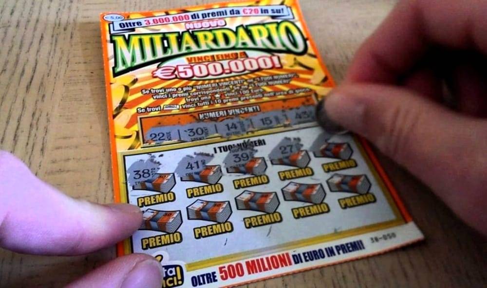 Vincita record a Partinico: cinquantenne vince 500 mila euro al “Gratta e vinci” con “Il Miliardario”