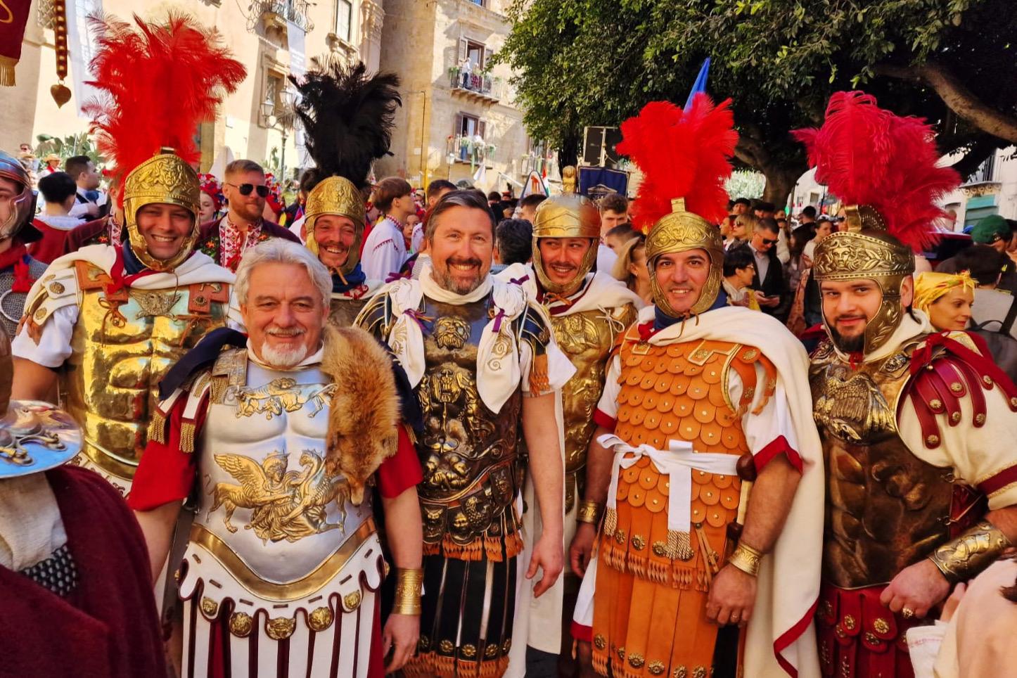 L’associazione Legio Decima Fretensis di San Cataldo ospite della 76° edizione della Sagra del Mandorlo in fiore di Agrigento