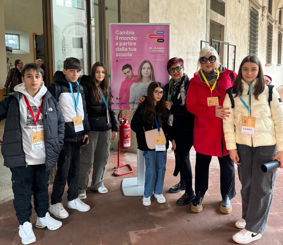Vincitori del Digital Changemaking Camp interregionale di Lucca: alunni della 1 E della scuola media “G. Verga” dell’I.C “A. Caponnetto” di Caltanissetta