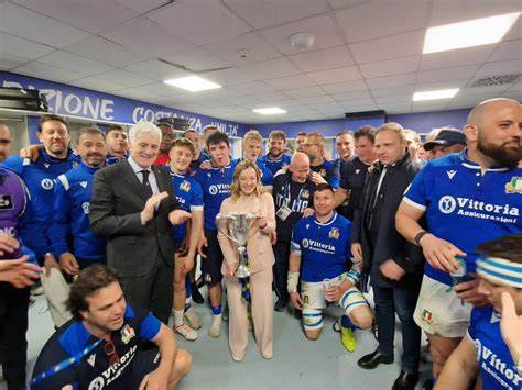 Rugby, Meloni: “Nazionale simbolo dell’Italia che ce la mette tutta”