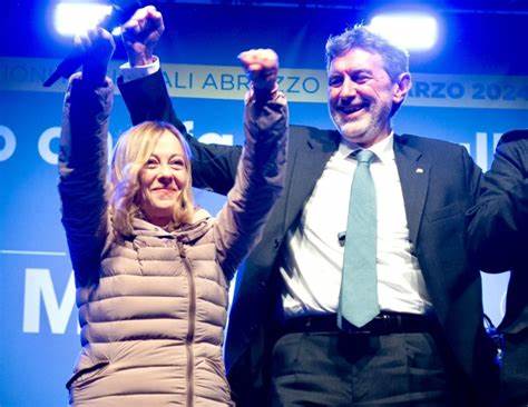 Abruzzo, regionali: vince Marsilio del Centrodestra con il 53,50 %. Primo partito, FdI 24,10%