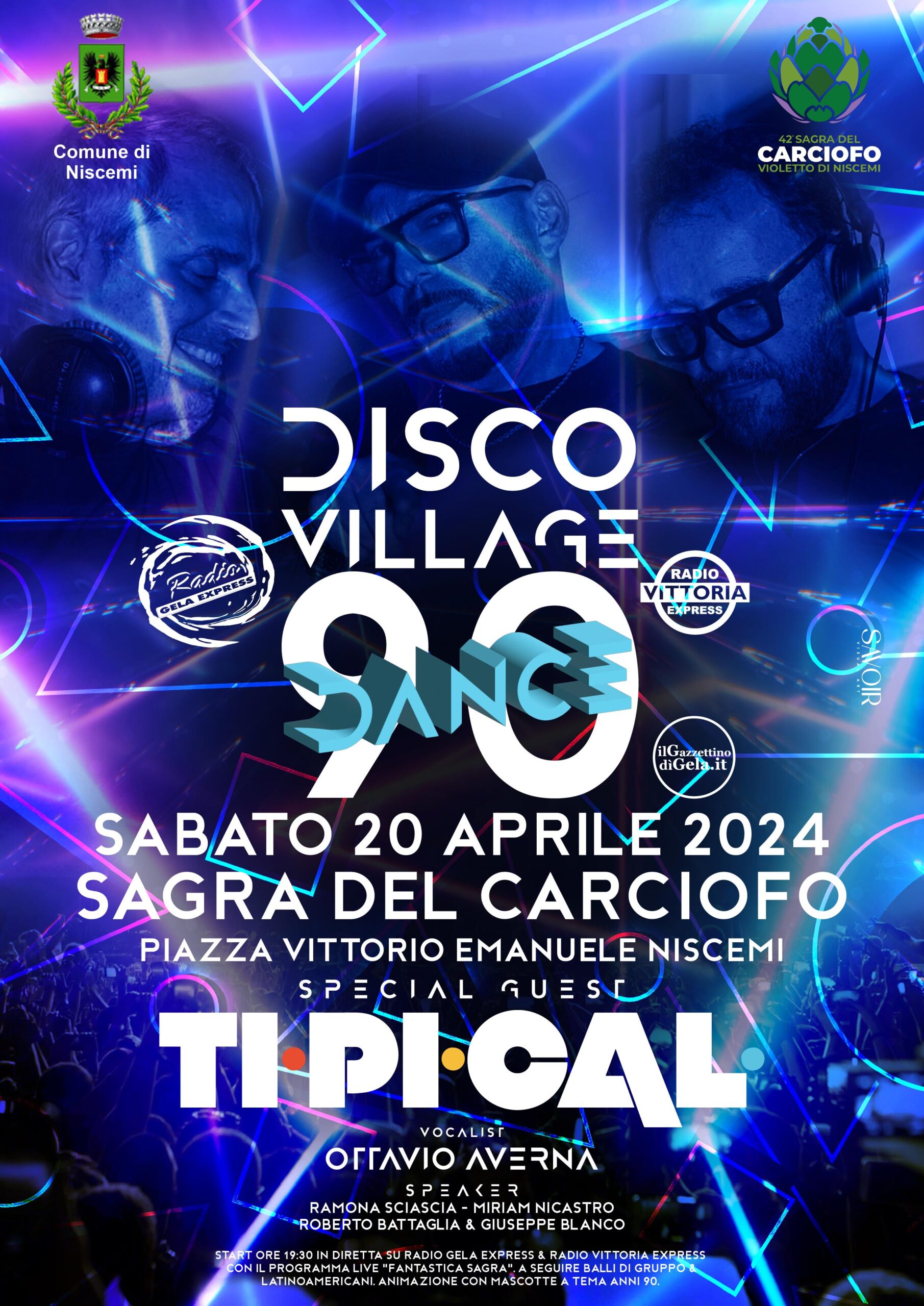 Sagra del carciofo a Niscemi: sabato 20 Disco Village Dance in Tour