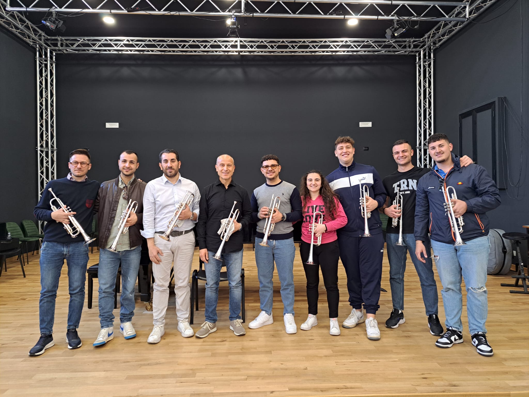 Caltanissetta, al conservatorio statale di musica “Vincenzo Bellini” conclusa la masterclass con Giuseppe Cascone, primo trombettista del San Carlo di Napoli