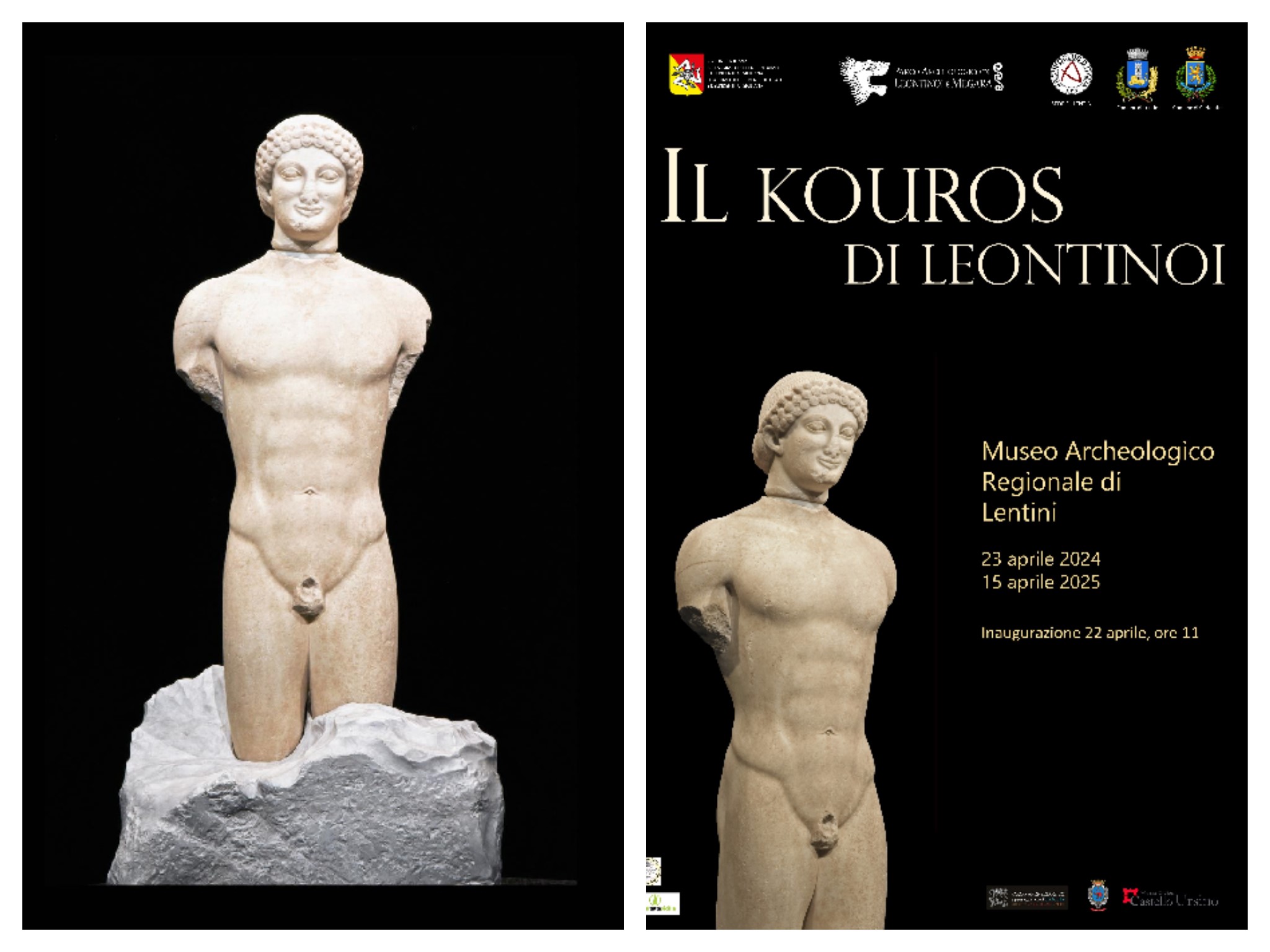 Beni culturali: il Kouros sarà esposto per un anno nel museo archeologico di Lentini, il 22 aprile l’inaugurazione