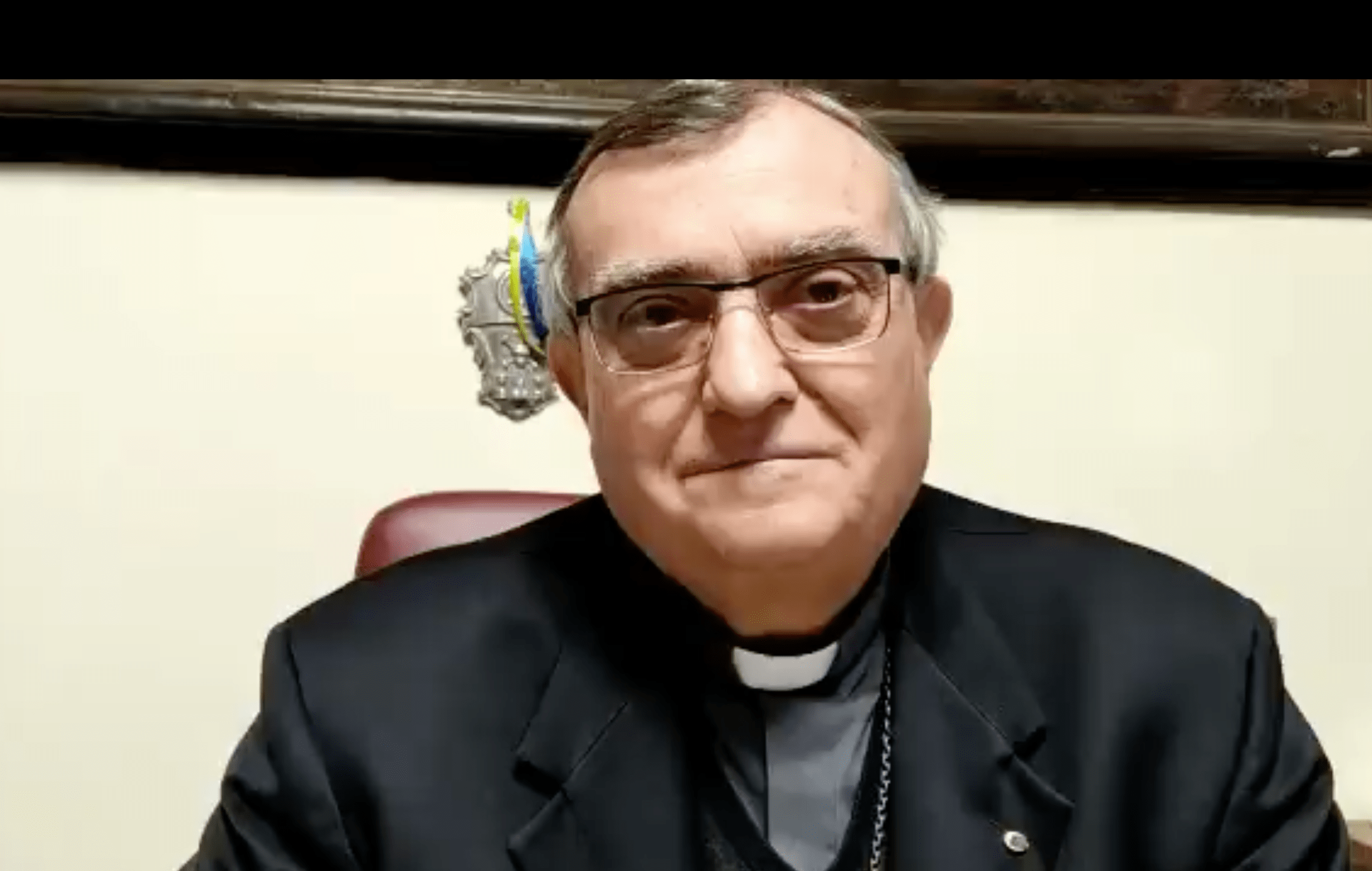 Vescovo emerito di Prato mons. Franco Agostinelli in visita alla Misericordia di Mussomeli