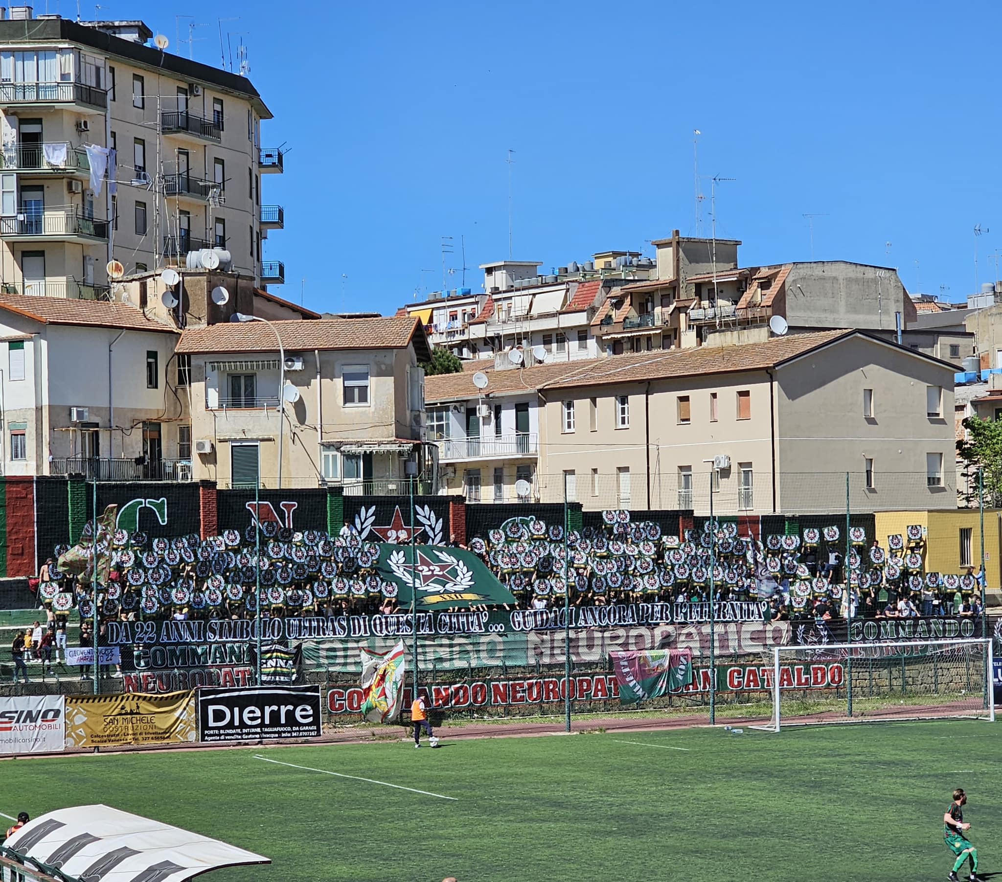 Serie D. La Sancataldese perde l’ultima di campionato con l’Acireale, ma si festeggia il 22° anniversario del Gruppo Neuropatico
