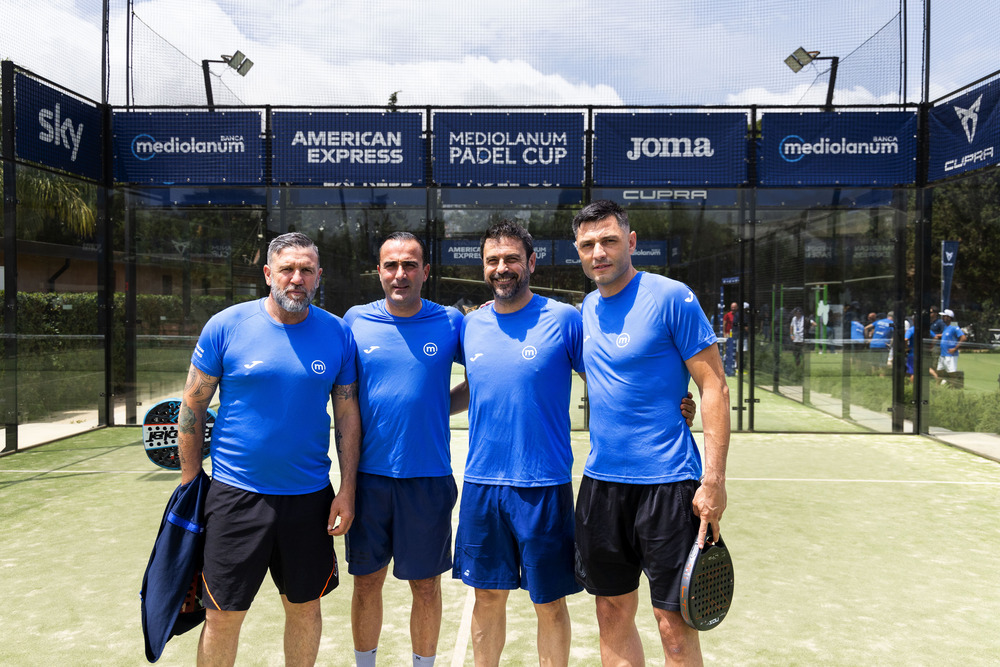 Mediolanum Padel Cup, lo show finale con i big e gli eroi del pallone mondiale