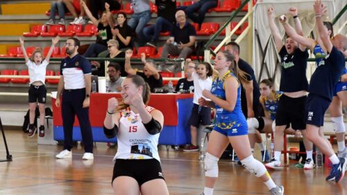 Pallavolo femminile B2. Nella finale d’andata Traina batte Terracina 3-1 in rimonta. Ora il ritorno