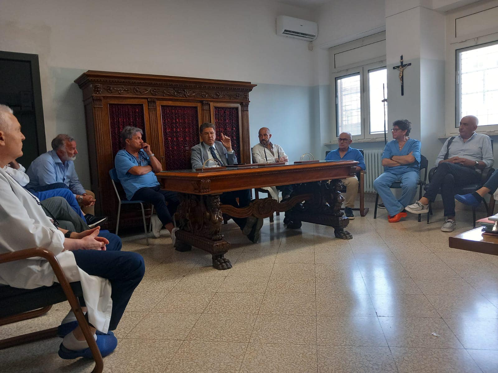 All’Ospedale “Vittorio Emanuele” di Gela il direttore generale dell’Asp ha incontrato  direttore e primari del presidio