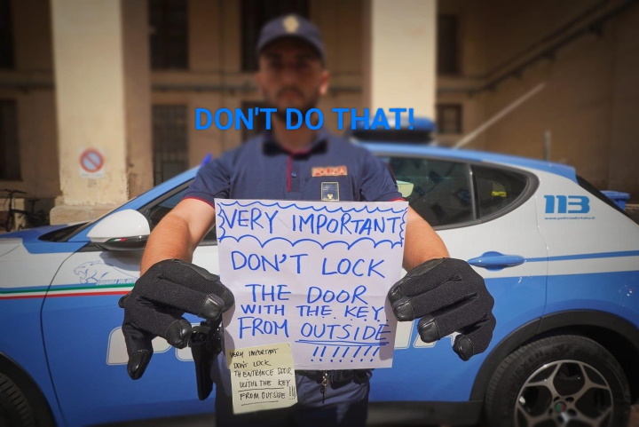 Falsi avvisi in inglese rivolti ai turisti per invitarli a non chiudere a chiave i loro appartamenti: due arresti della Polizia a Firenze