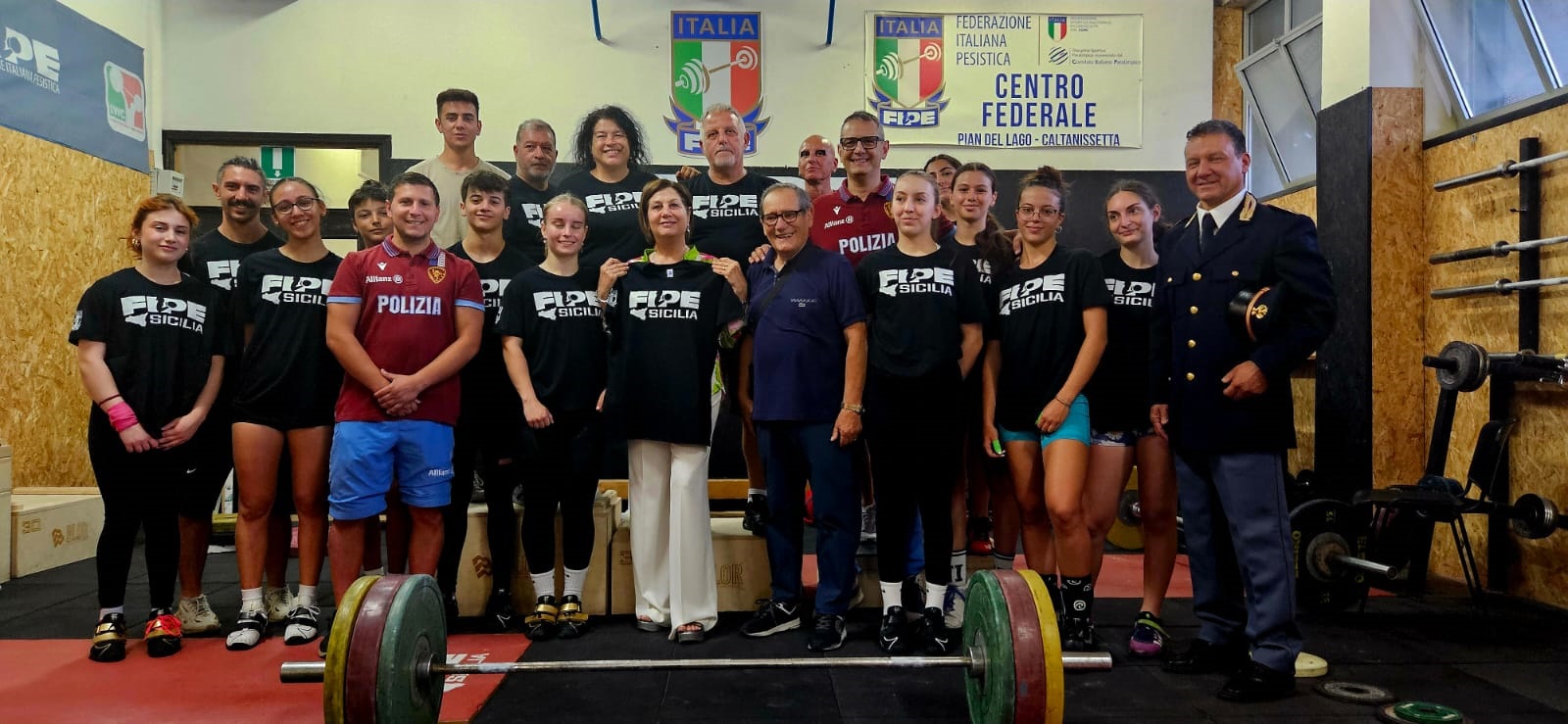 Caltanissetta. Visita del Questore presso il Centro Federale Nazionale della Federazione Nazionale Pesistica