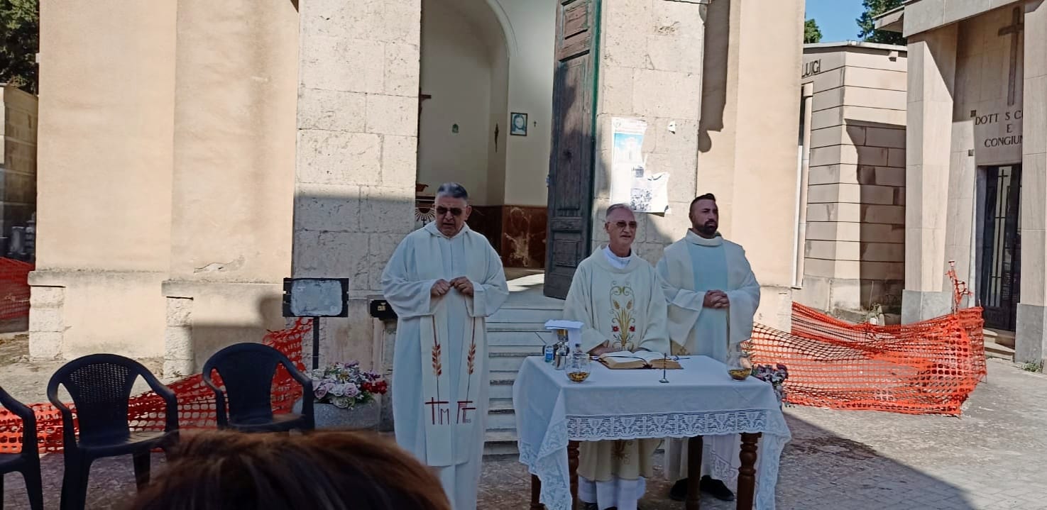 Serradifalco. Celebrata messa al cimitero in prossimità della solennità dell’assunzione di Maria