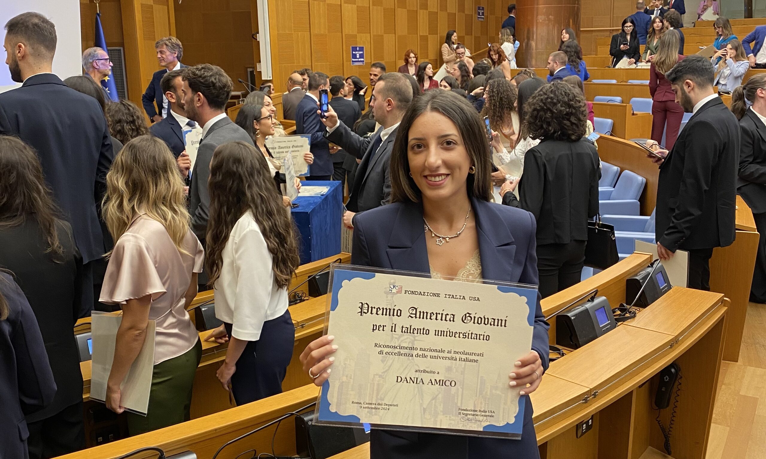 Caltanissetta. Premio America Giovani per il talento universitario a Roma per la nissena Dania Amico