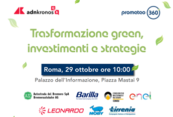 Trasformazione green, investimenti e strategie: evento Adnkronos Q&A il 29 ottobre – Diretta dalle 10