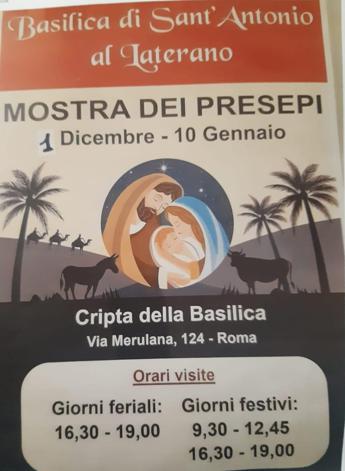 Natale: mostra Presepi da tutto il mondo alla Cripta della Basilica Sant’Antonio al Laterano