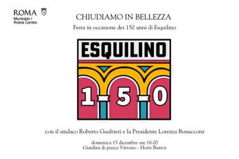 Roma, domani festa finale per 150 anni dell’Esquilino