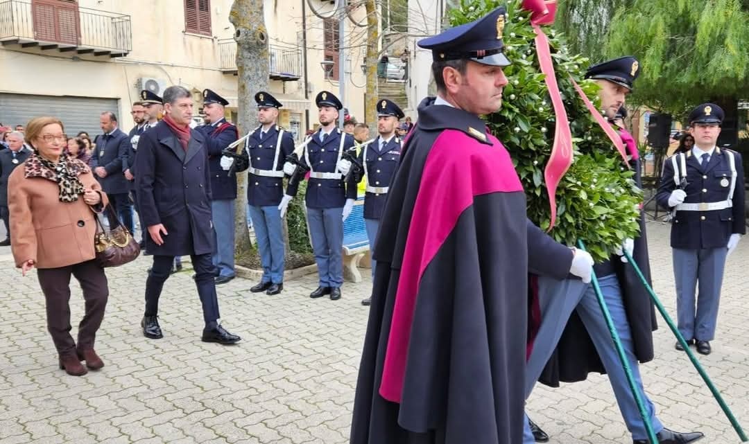 Alla Polizia di Stato la cittadinanza onoraria di Sutera, nel nome di Zucchetto. Presente il capo Vittorio Pisani