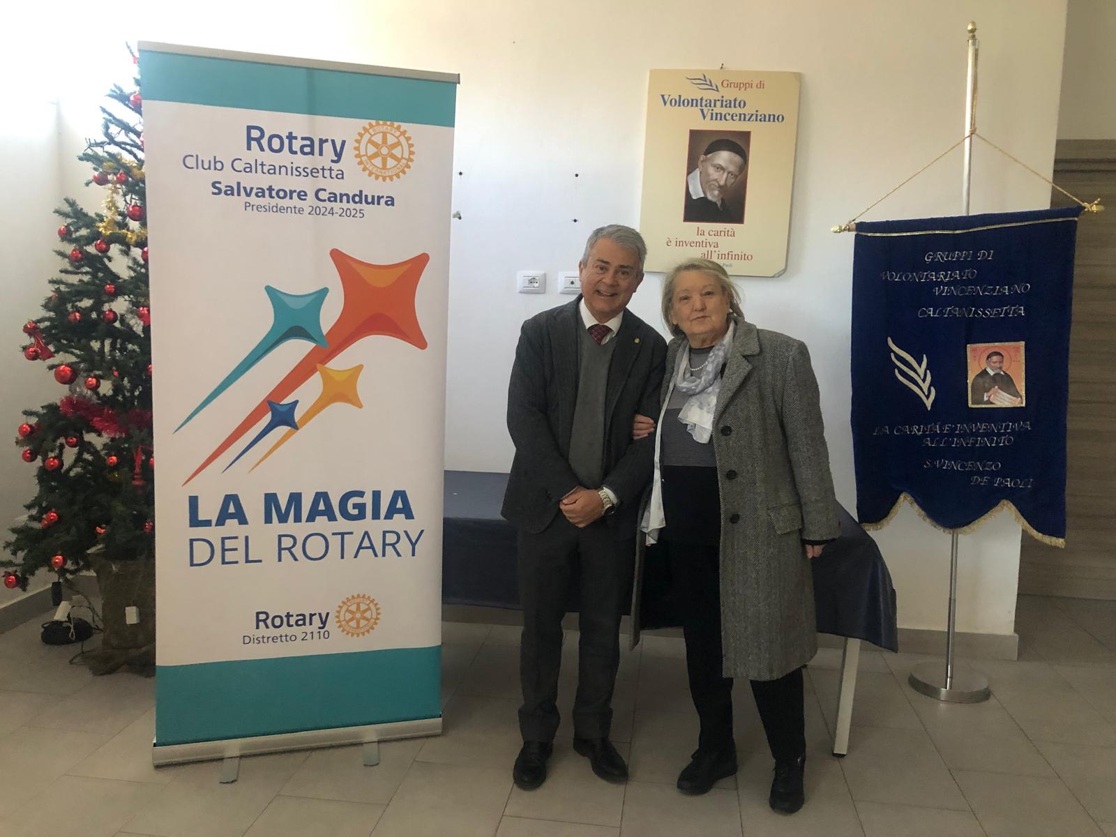 Caltanissetta. Momento rotariano di solidarietà alla Casa di Gerico a San Pio X