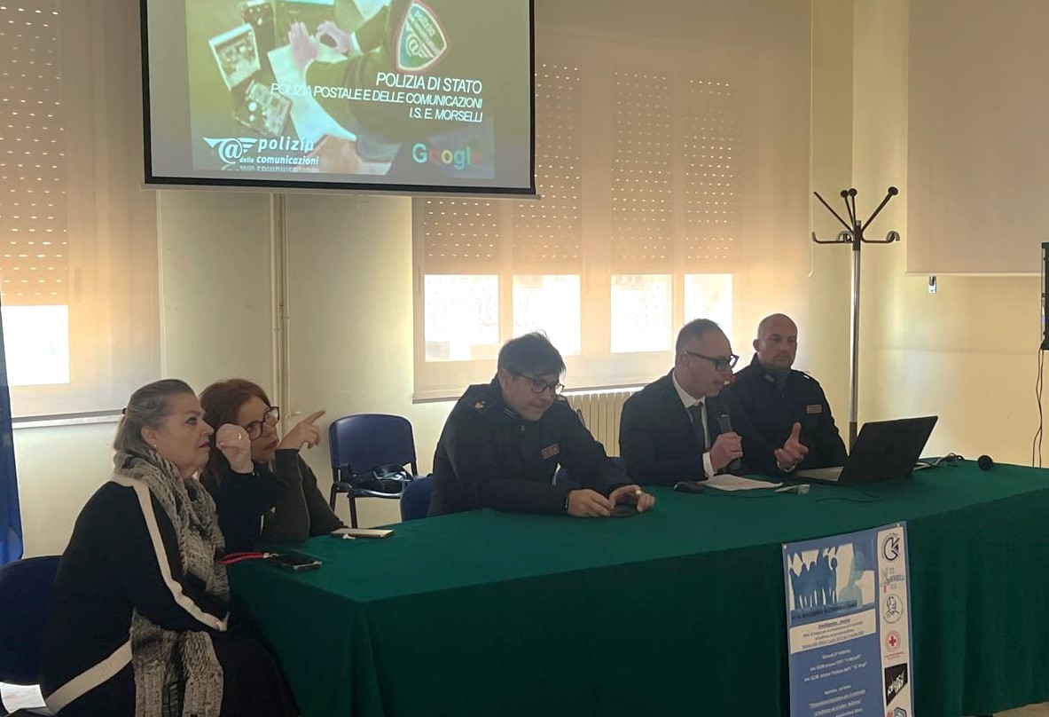 A Gela incontro su rischi e pericoli della rete tra Polizia Postale e studenti degli Istituti “Morselli” e “Verga”
