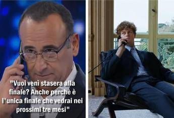 Sanremo in uno scatto, la finale e l’invito di Conti a Sinner: la vignetta di Osho