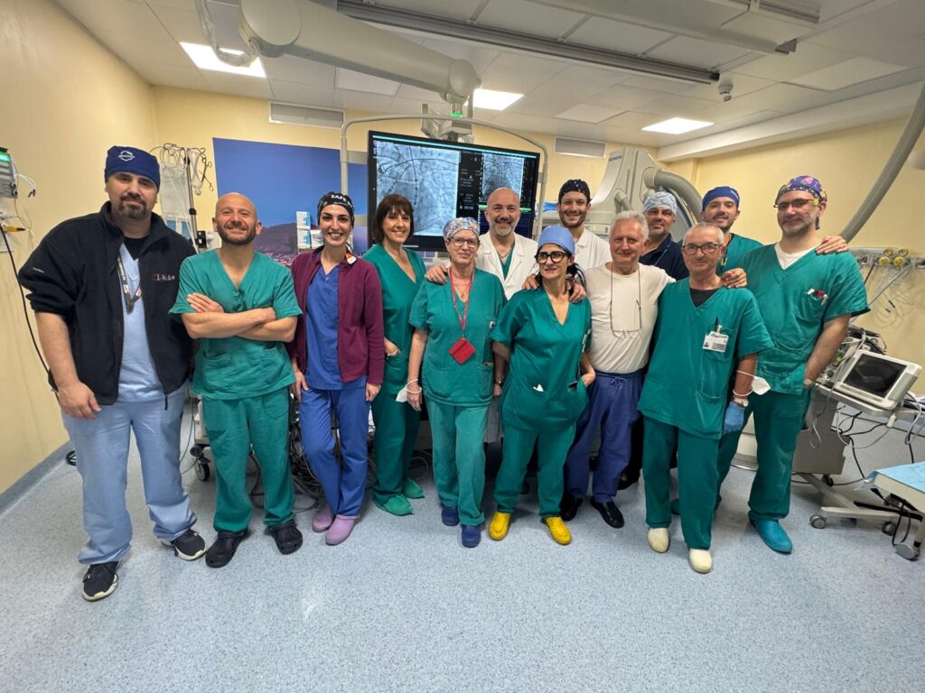 Delicato intervento di ablazione trans-catetere su paziente oncologico all’ospedale Cervello di Palermo