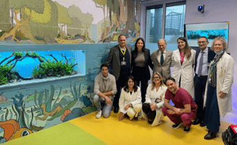 All’Ismett acquario terapia per i piccoli pazienti