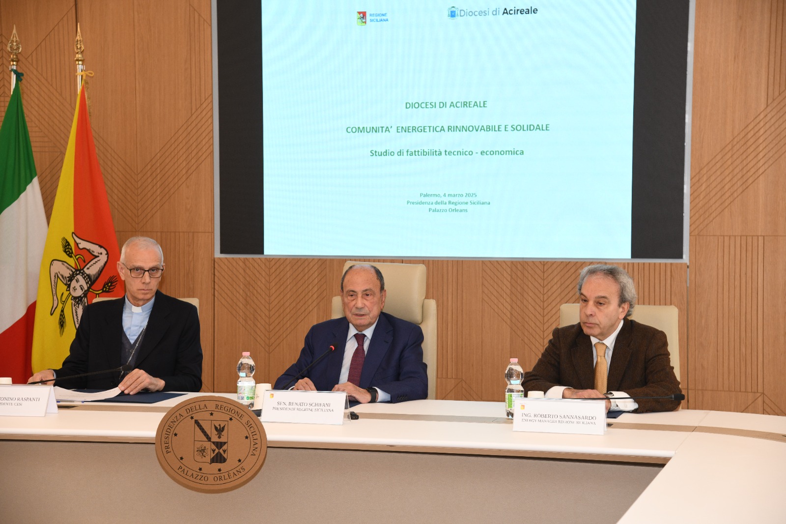 Sicilia. Regione e Cesi presentano la prima Cer in una diocesi siciliana. Schifani e Raspanti: “Promuovere sviluppo sostenibile”