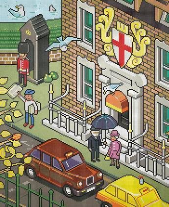 Design: pionieri pixel art eBoy firmano ‘A mosaic installation’ per Bisazza