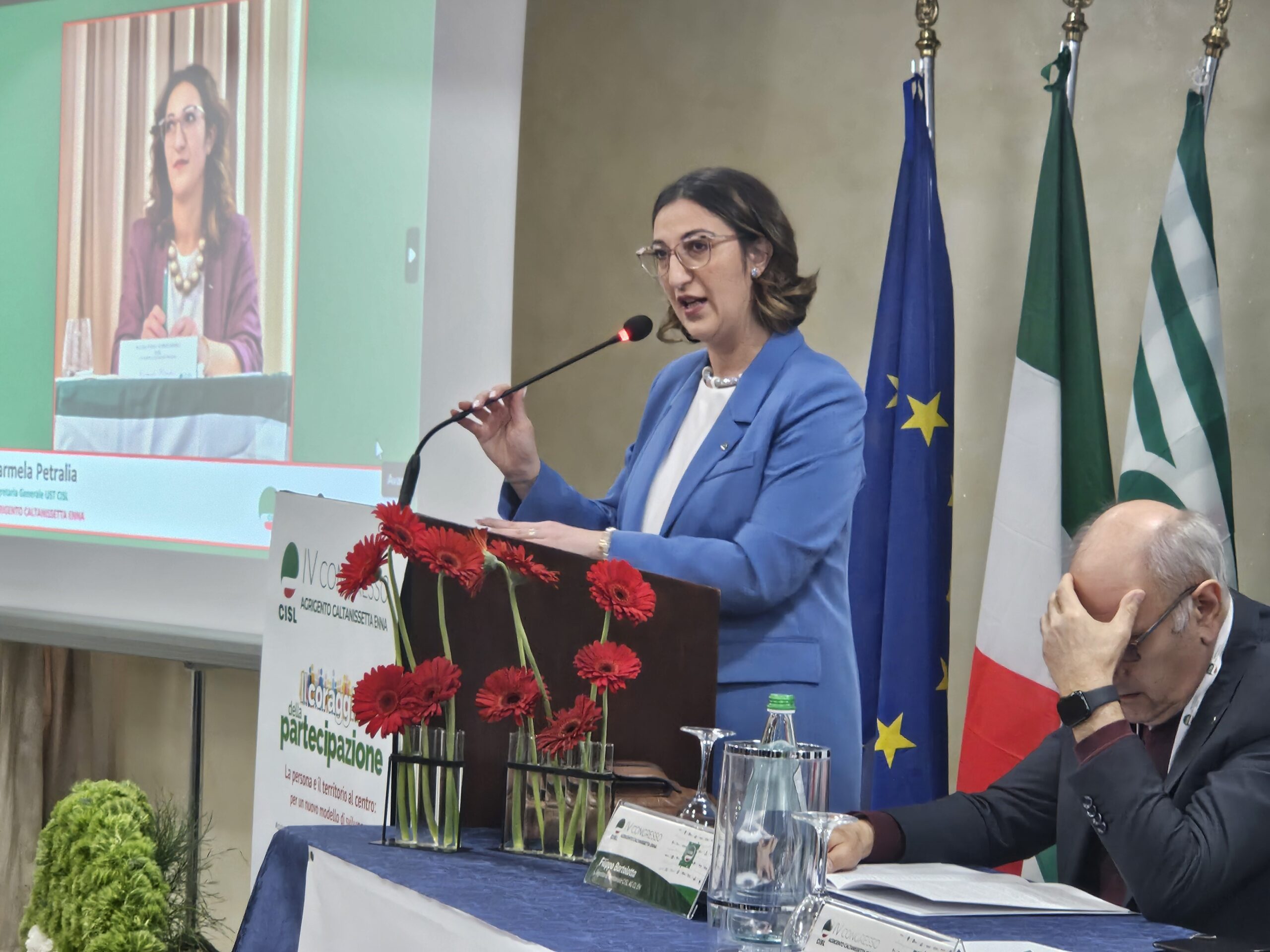 Carmela Petralia riconfermata segretaria generale Cisl Agrigento, Caltanissetta Enna