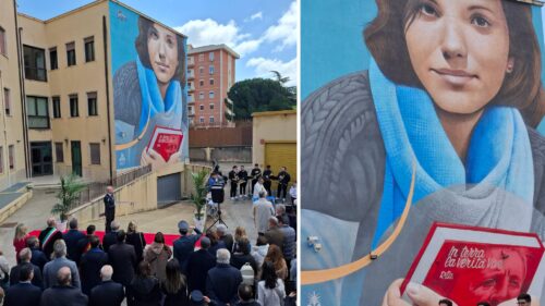 Caltanissetta. Inaugurato il Murale dedicato a Rita Atria: “Il suo è un esempio di speranza e legalità”