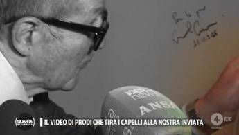 Prodi ha tirato i capelli della giornalista? Il video di Quarta Repubblica