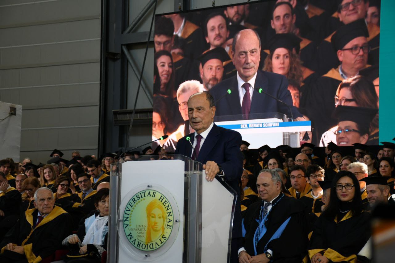 Schifani all’inaugurazione dell’anno accademico della Kore di Enna: “La formazione è baluardo contro l’illegalità”