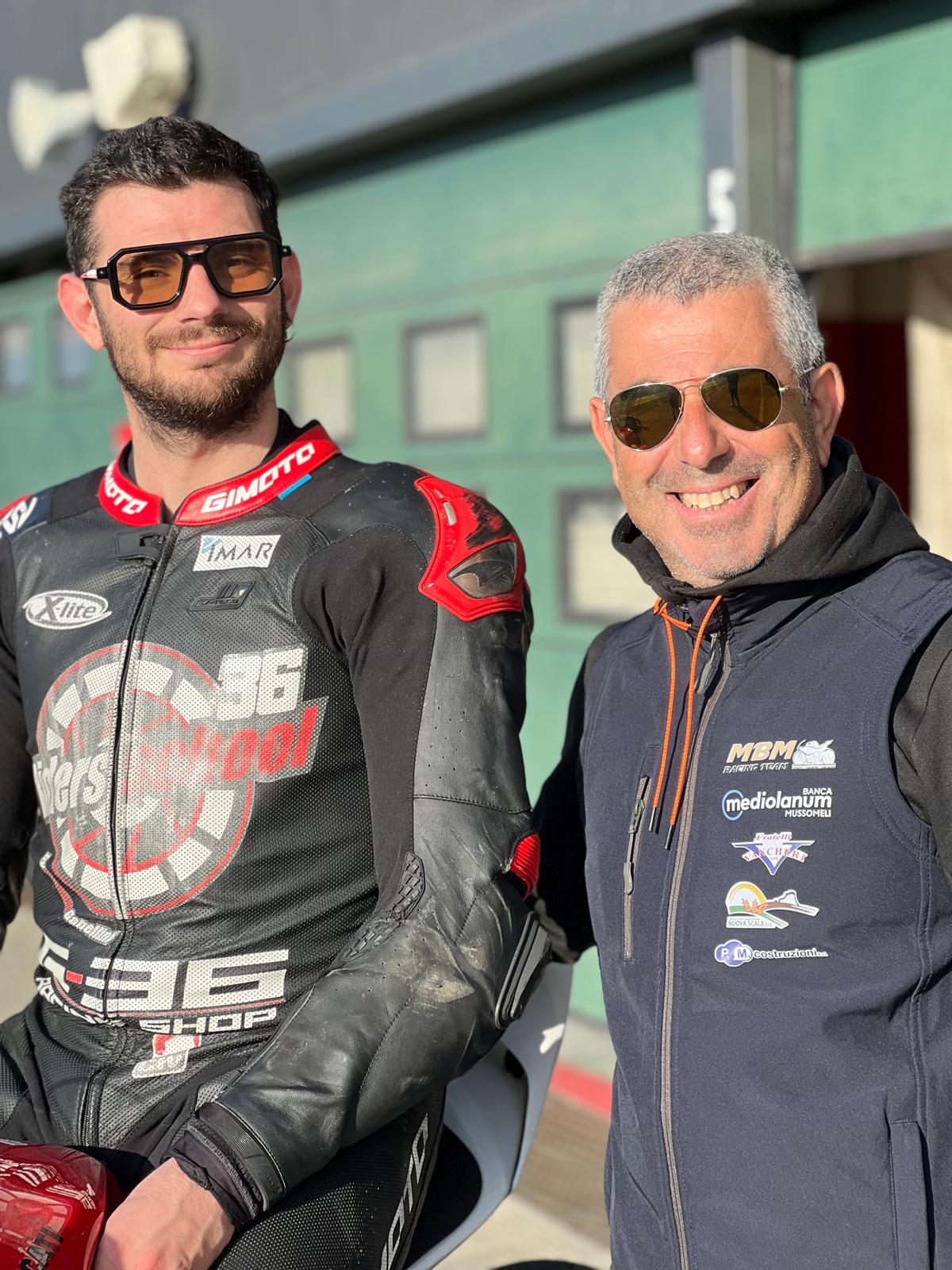 Il team MBM RACING di Mussomeli al Dunlop CIV Superbike